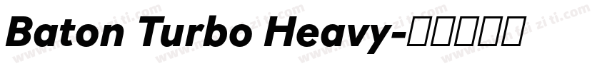 Baton Turbo Heavy字体转换